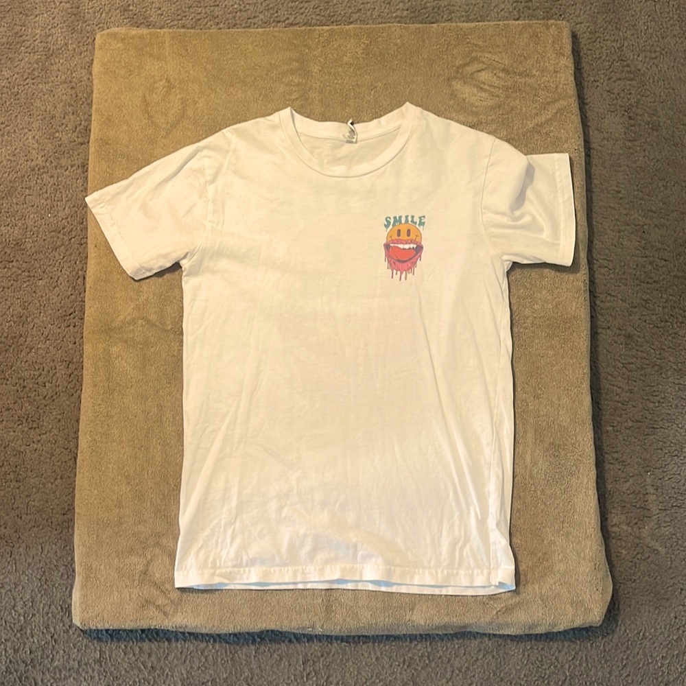 White Drip Smiley Face